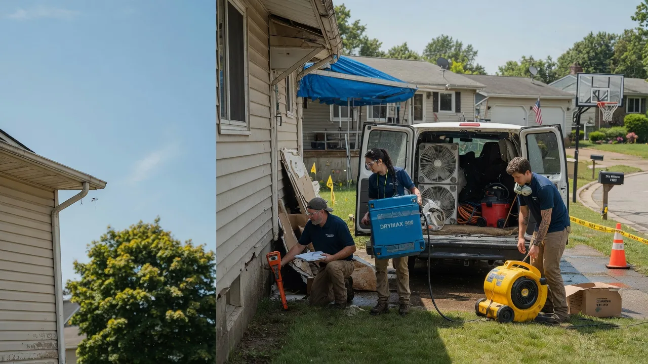Ceiling Leak Cleanup in Lewisville, OH near me