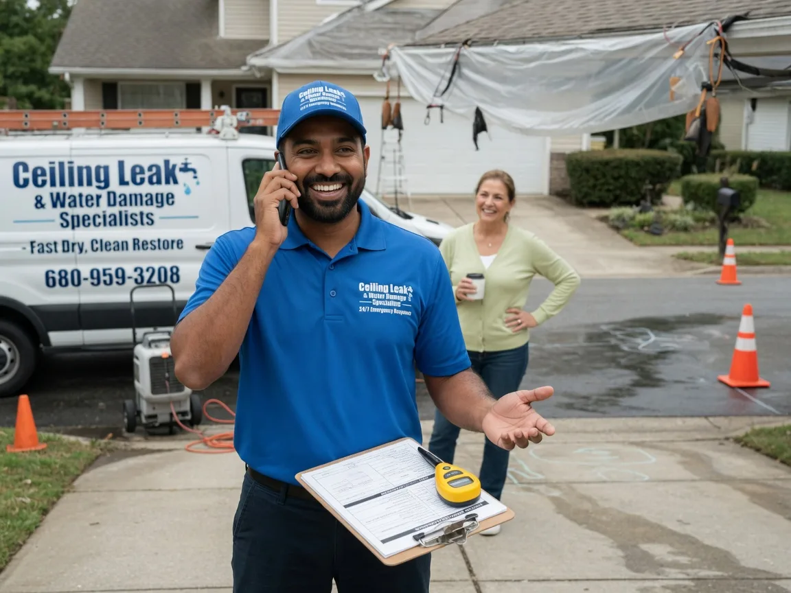 Ceiling Leak Cleanup Lewisville, OH FAQs
